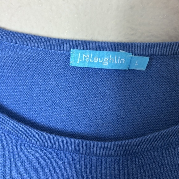 Mc.Laughlin Jamey Sweater Crew Neck in JMC Blue with button details size L - Picture 6 of 13